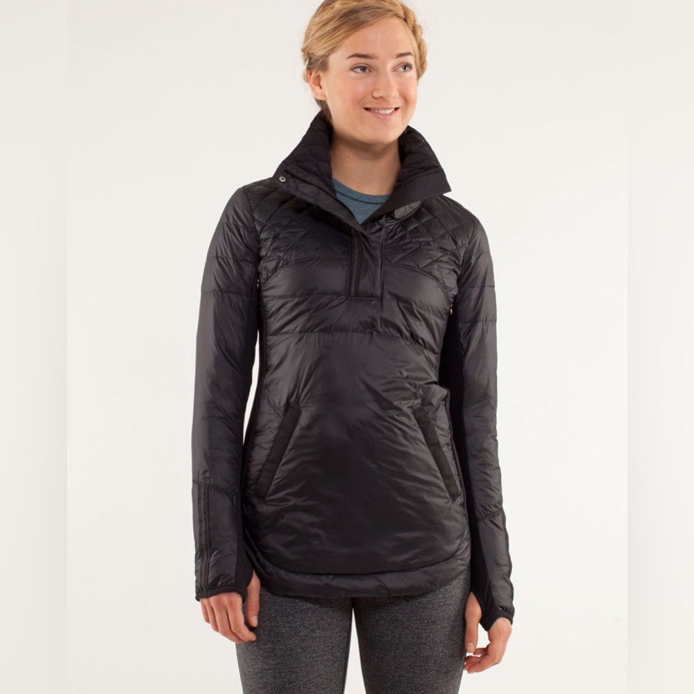 EUC Lululemon Black What The Fluff Goose Down Jacket